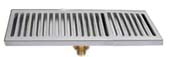 Surface Mount 24" x 5" SS Drip Tray w/Drain - Click Image to Close