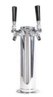 3" Double Faucet Tower - Click Image to Close