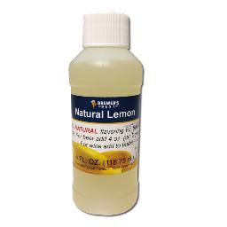 Natural Lemon Flavoring Extract 4 OZ - Click Image to Close