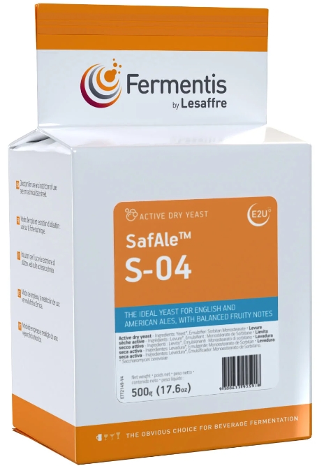 500gr S-04 Safale S-04 Dry Ale Yeast ZERO FOUR - Click Image to Close