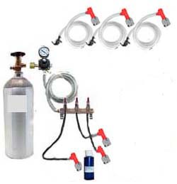 3 Keg Refrigerator Homebrew CO2 System (Pin Lock wilhout kegs) - Click Image to Close