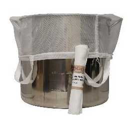 BREW IN A BAG Nylon Straining Bag 24" X 26" (with handles)