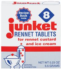 Junket Rennet Tablets with Recipe Book (8 tablets) - Click Image to Close