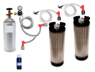2 Keg Basic Homebrew CO2 System (Pin Lock) - Click Image to Close