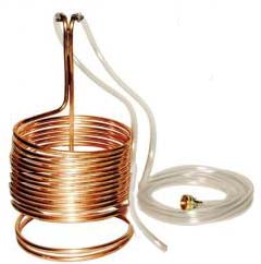 Copper Immersion Wort Chiller 50 ft. - Click Image to Close