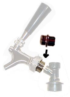 Faucet Adaptor for Soda Kegs (adapter only) - Click Image to Close