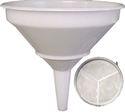 12'' Funnel with Strainer - Click Image to Close