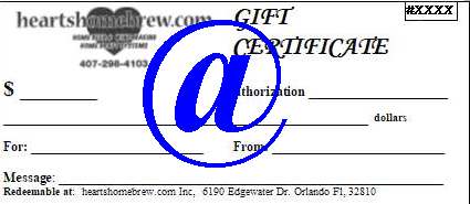 Email Gift Certificate - Click Image to Close