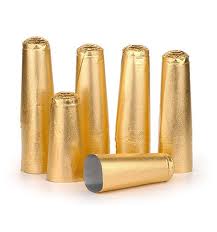Champagne Foils Gold or Silver (Pack of 100) - Click Image to Close