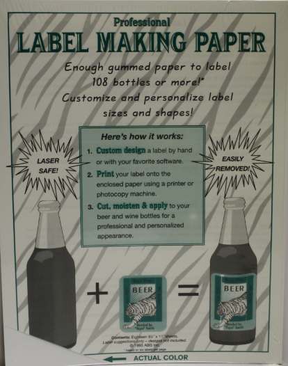 White or Blue Label-Making Paper (18 pack) - Click Image to Close