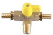 Gas Manual Changeover Valve. 1/4'' Barb or 3/8'' x 1/4'' Male - Click Image to Close
