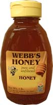Webbs CentralFlorida Pure & Unfiltered Orange Blossom Honey 1lb - Click Image to Close
