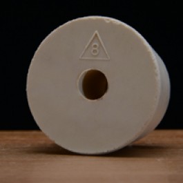#8 Rubber Stopper Drilled for Airlocks