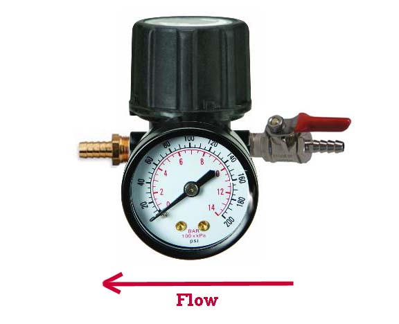 Automatic In-Line Spunding Valve (1/4'' barbs) - Click Image to Close