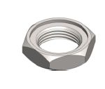 Stainless Steel 1/2" Hex Nut with Groove for O-ring - Click Image to Close