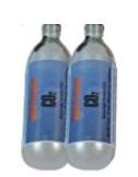 Pack of 2 CO2 Threaded Cylinders (74 gm ea.)