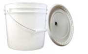 2 Gallon Bucket with drilled and grometed lid