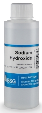 Sodium Hydroxide 4 fl oz (Certified 0.1 normal)