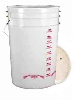 6.5 Gallon Bucket with drilled and grometed lid