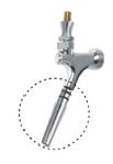 Stainless Faucet Extention (for a fast pour with less foam) - Click Image to Close