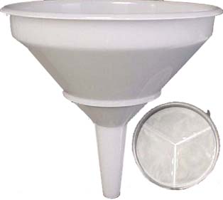 10'' Funnel with Strainer 10'' Funnel with Strainer
