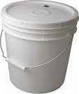 7.8 Gallon Bucket with drilled and grometed lid