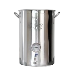 8 Gallon SS Brewers Best Basic Kettle w/Thermometer & Valve 8 Gallon SS Brewers Best Basic Kettle w/Thermometer & Valve