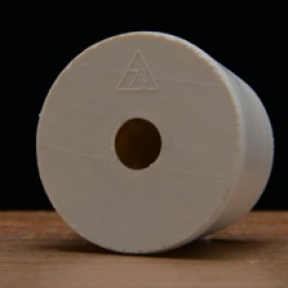 #7 1/2 Rubber Stopper Drilled