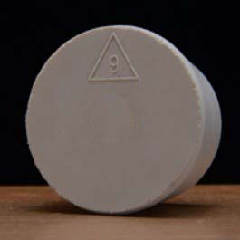 #9 1/2 Rubber Stopper (Solid) only (2) left